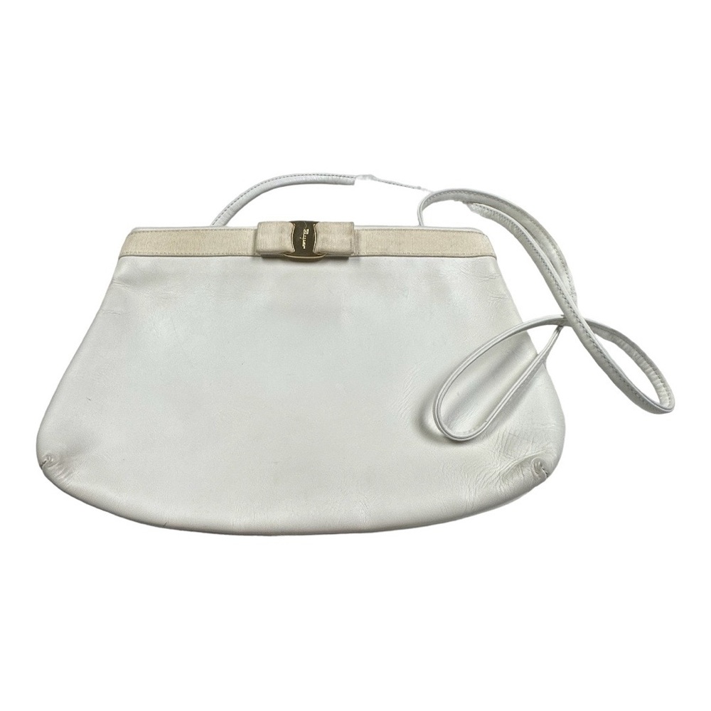 920 White Vintage Salvatore Ferragamo Crossbody